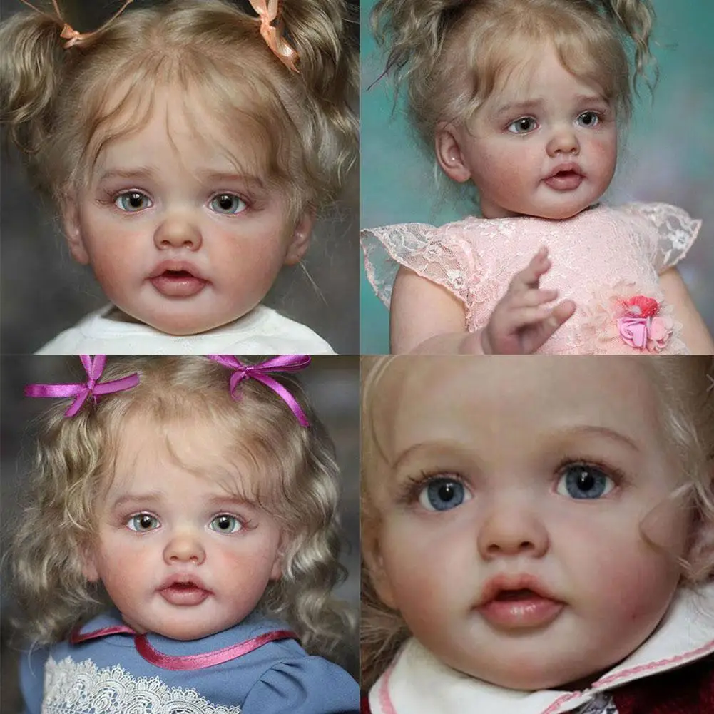 

27 Inch Lifelike Baby Dolls Kits Silicone Vinyl Soft Cute Toy Rare With Out Limited Sold Popular Body Eyes Edition Z2x2