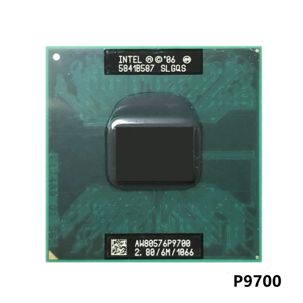 

Процессор Intel Core 2 Duo Mobile P9700 SLGQS 2,8 ГГц двухъядерный двухпотоковый ЦПУ Процессор 6 Мб 25 Вт Разъем PGA478