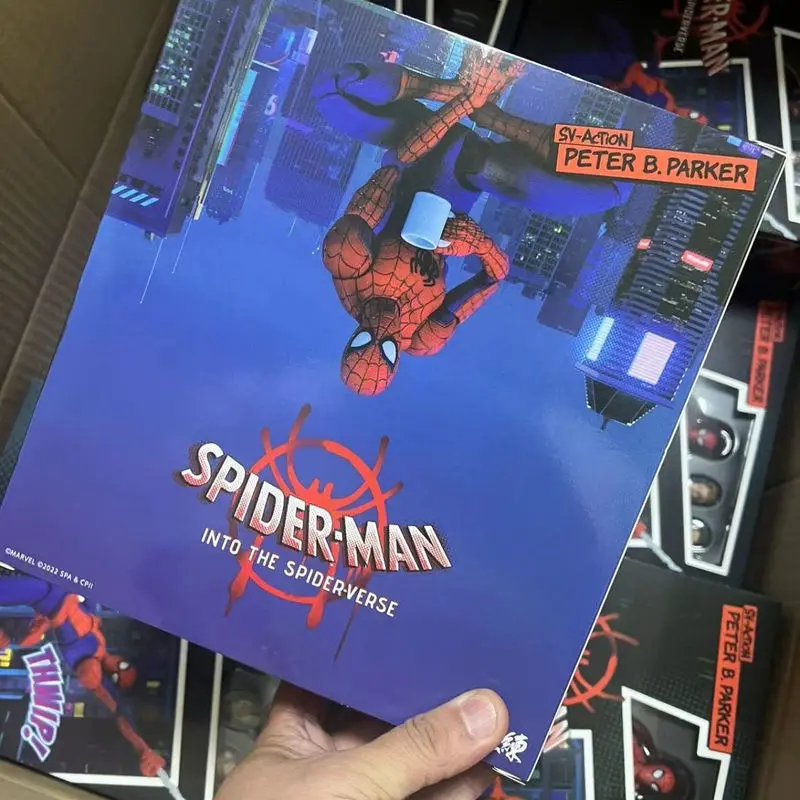 

Spiderman Into the Spider-Verse Action SV Peter B. Parker Sentinel Miles Spider Man Action Doll Figures Model Joint Movable Toys