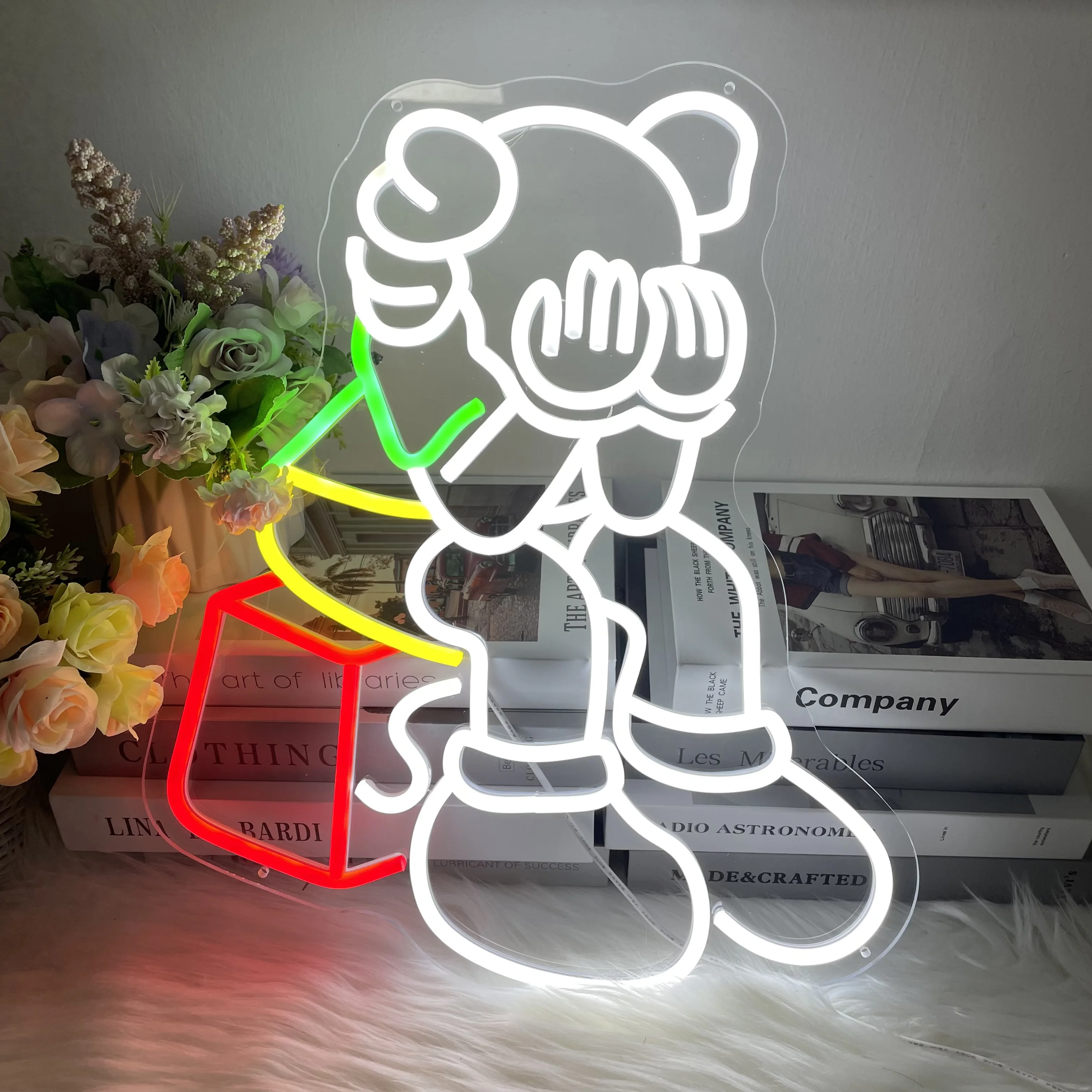 

Пользовательский аниме неоновая вывеска светодиодная аниме неоновая фотография искусство стены атмосфера Женская фотография одинарная фотография подарки для подростков