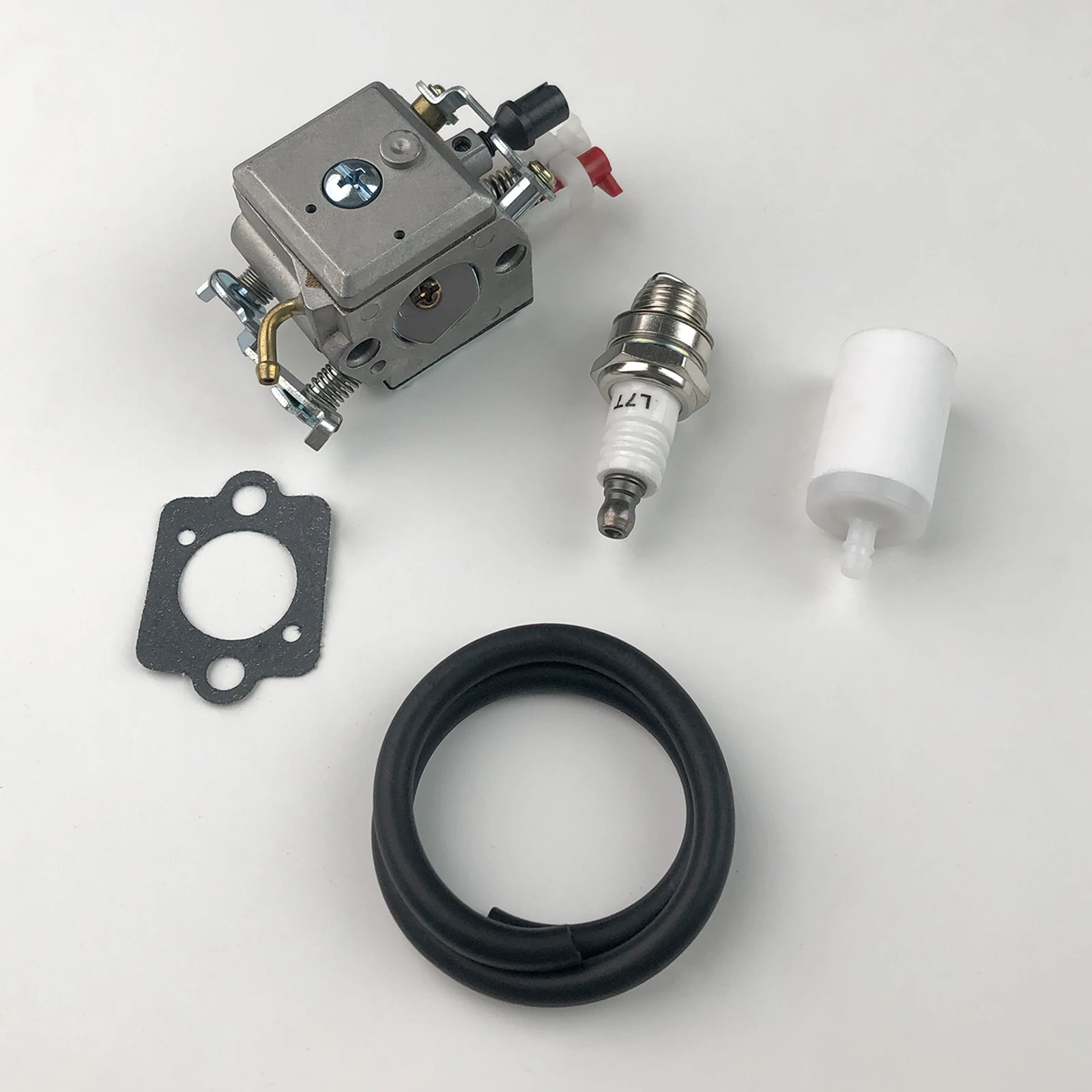 Карбюратор бензопилы HUS350, топливный фильтр, топливная линия, Свеча зажигания, наборы прокладок для HUSQVARNA 353 357 357XP Zama C3-EL42 505203001