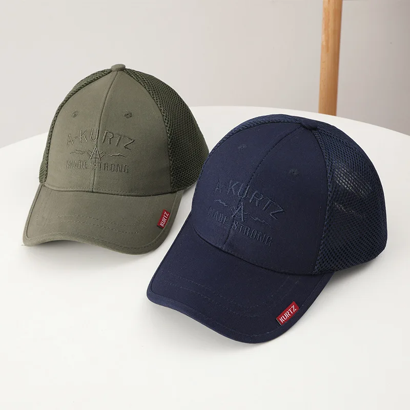 

Hat Men's Embroidery Baseball Cap Men's Spring and Summer Soft Peaked Cap Tide Brand Outdoor Casual Sun Hat Youth Mesh Cap