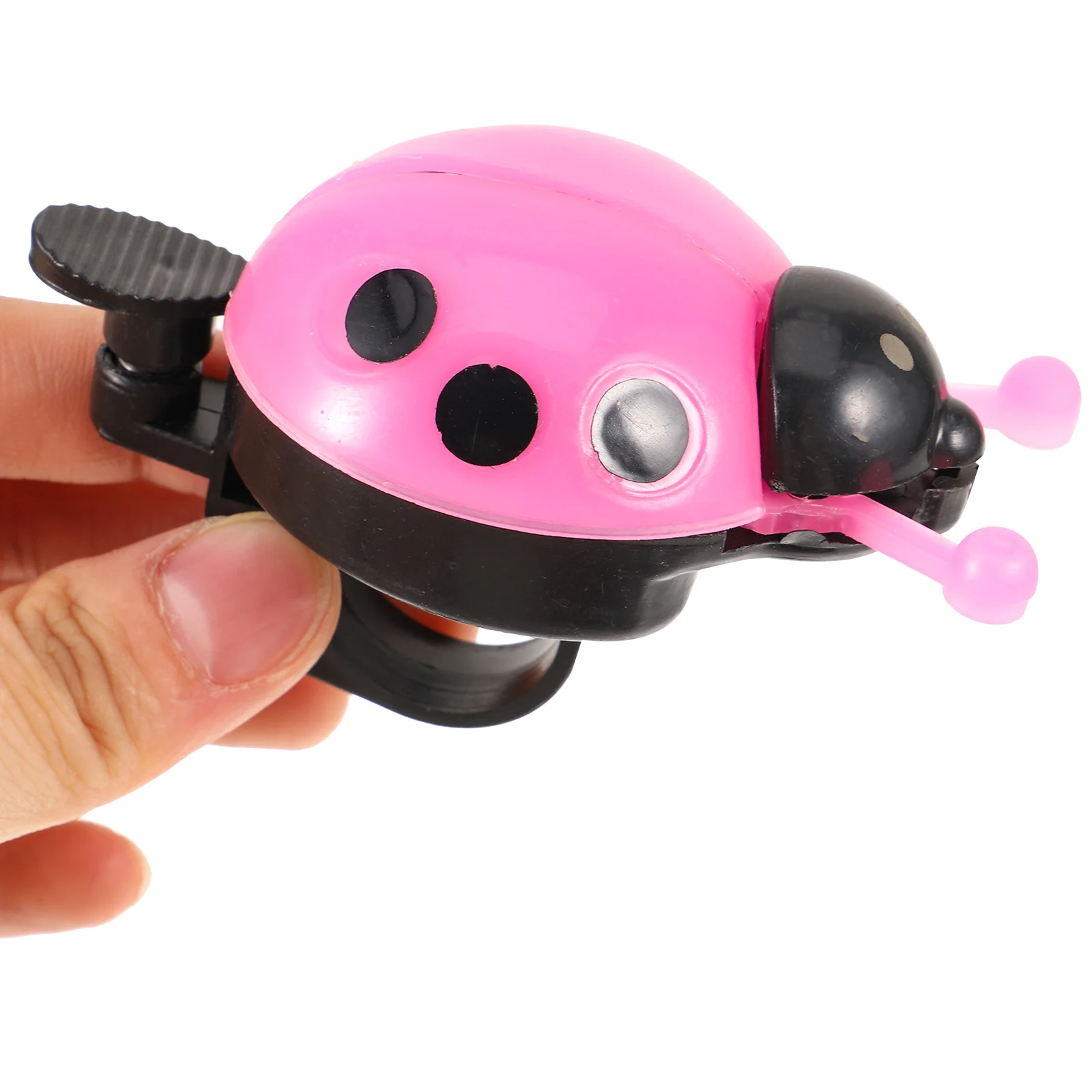 Пластиковый внешний вид божьей коровки латунный дуэт велосипедный звонок для