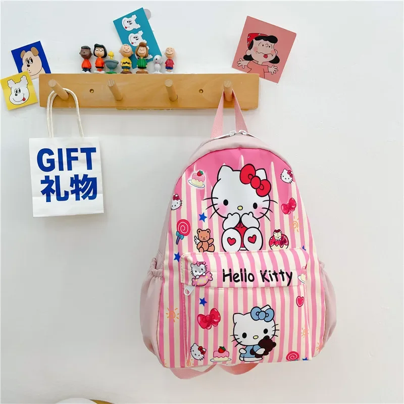 

Sanrio Backpack Hello Kitty Kuromi High Capacity Campus Backpack Cartoon Anime Character Image Versatile for Boys and Girls