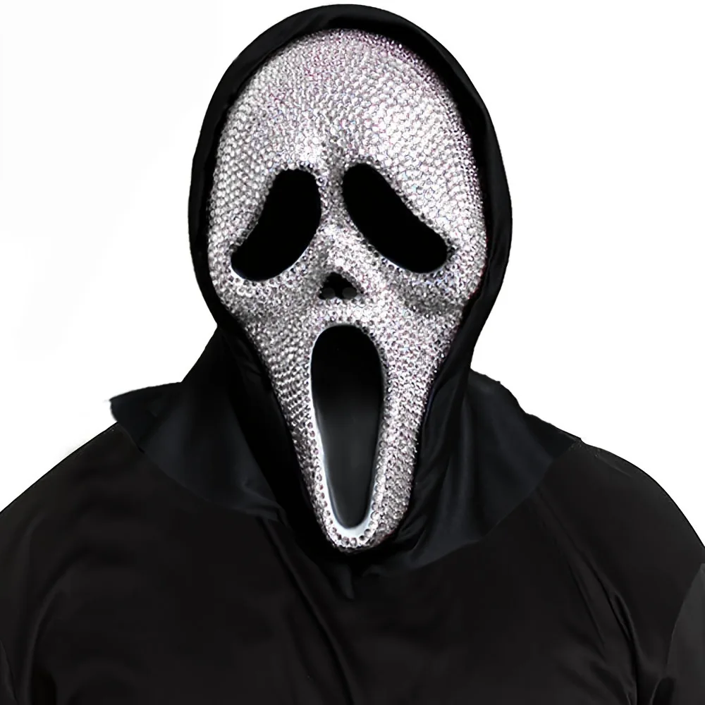

Хэллоуин Ужас Крик Маска Диско Зеркало Сверкающая Маска Вечеринка Танцевальное Платье Маска
