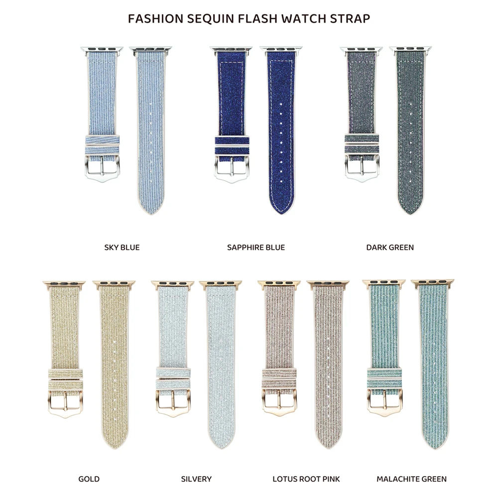 Silicone Strap For Apple Watch Band 40mm 41mm 45mm 44mm 38mm 42mm ultra 49mm Bling watchband Bracelet iWatch Series 5 6 SE 7 8