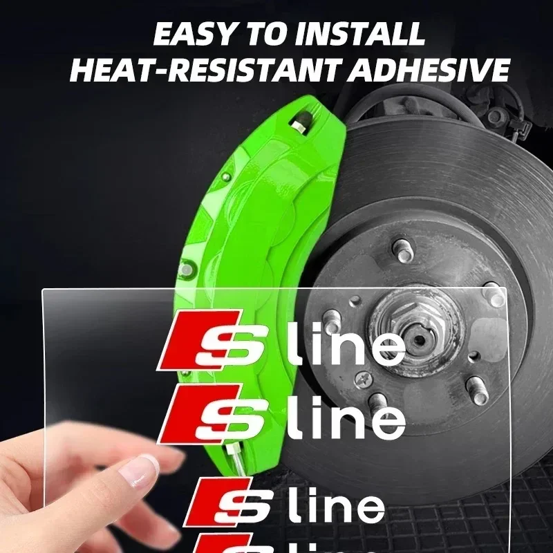 6 шт. наклейка на автомобильный тормозной суппорт декоративные наклейки из ПВХ