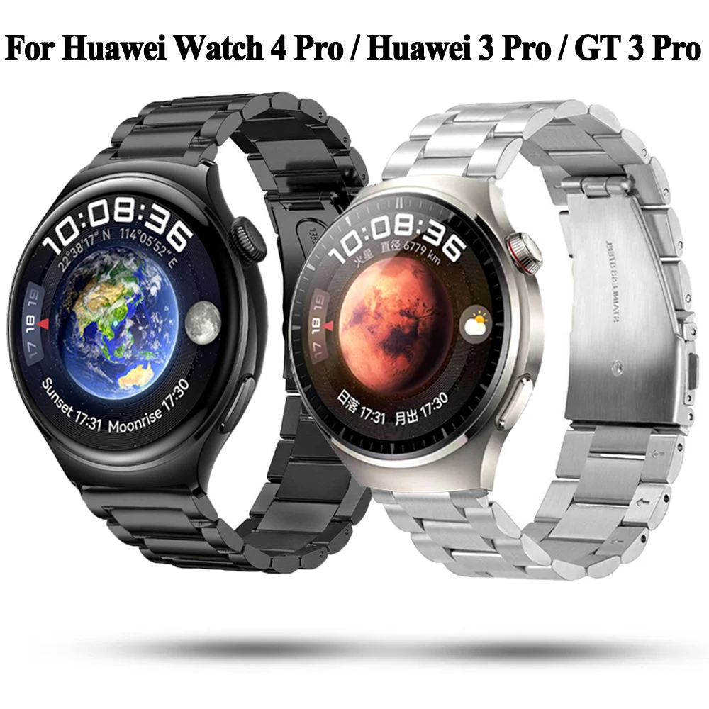 

22mm Stainless Steel Metal Strap For Huawei Watch 4 Pro Watchband Bracelet For Huawei Watch GT 2 3 SE GT2 GT3 Pro 46mm Wristband