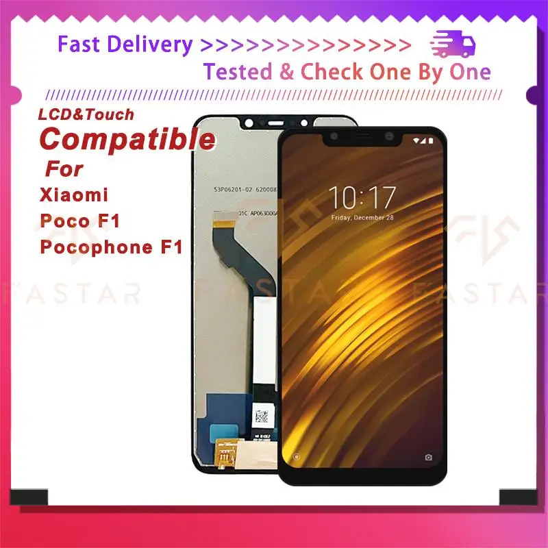 POCO F1 6 18 &quotоригинал для Xiaomi Mi Pocophone ЖК-дисплей с сенсорным дигитайзером в сборе