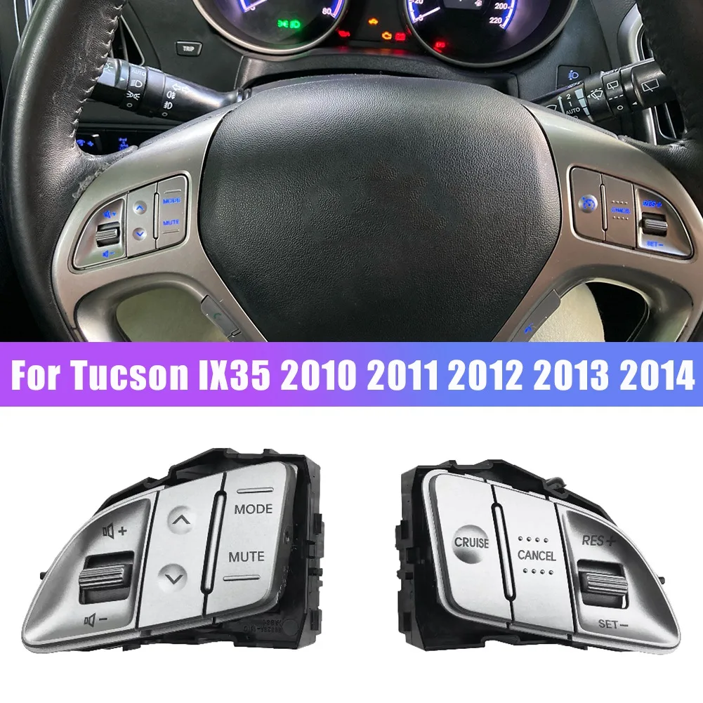

Многофункциональная кнопка рулевого колеса, кнопка регулировки громкости, переключатель круиз-контроля для Hyundai Tucson IX35 2010 -2014 A