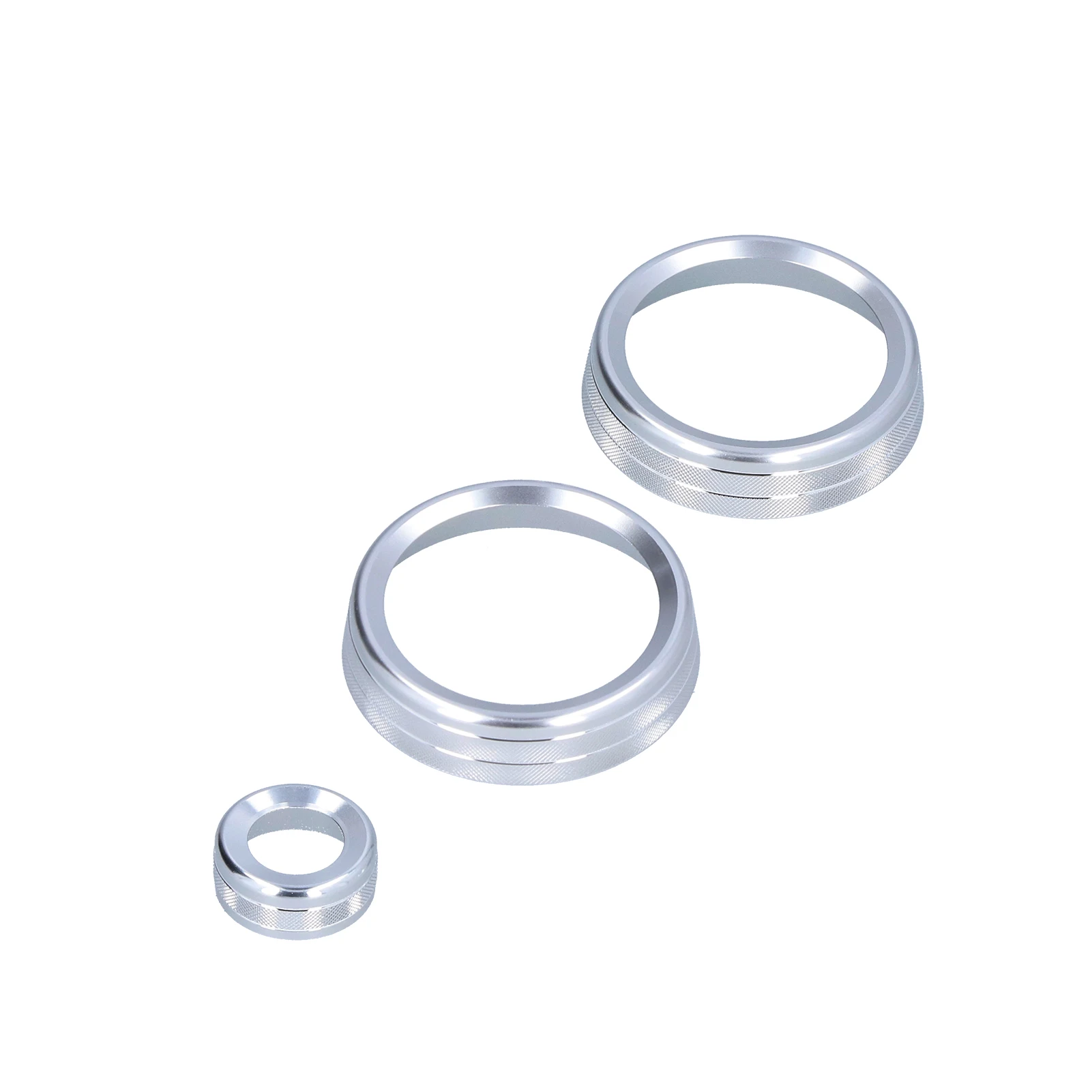 

3pcs Air Conditioner Audio Volume Knob Cover Fit for Land Rover Defender 2020‑2021Silver