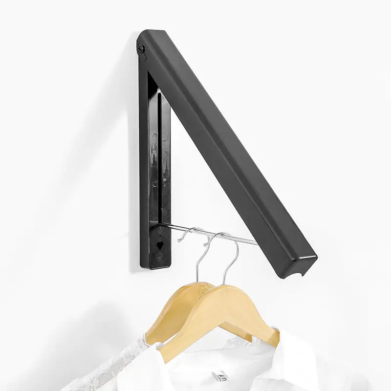 

Wall Mounted Clothes Airer Washing Line Coat Shirt Dryer Folding/Pull Out Wall Hanger Space Saving Clothes Cupboard Storage