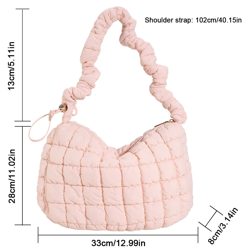 Женские сумки на плечо Cloud Bubbles из мягкой ткани милая сумка сумка-пуховик