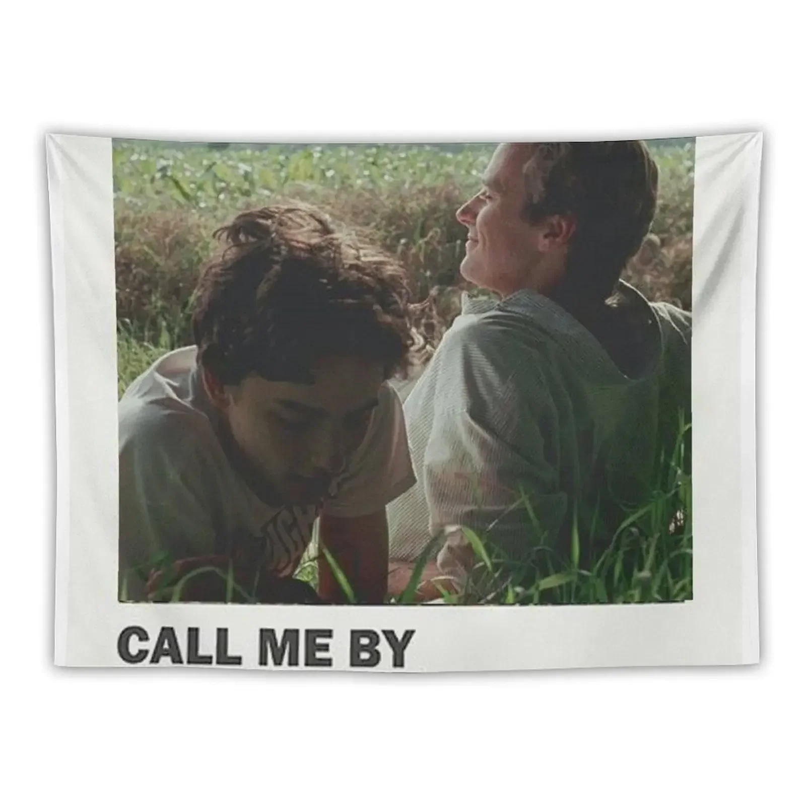 Настенный декоративный гобелен с надписью Call me by your name