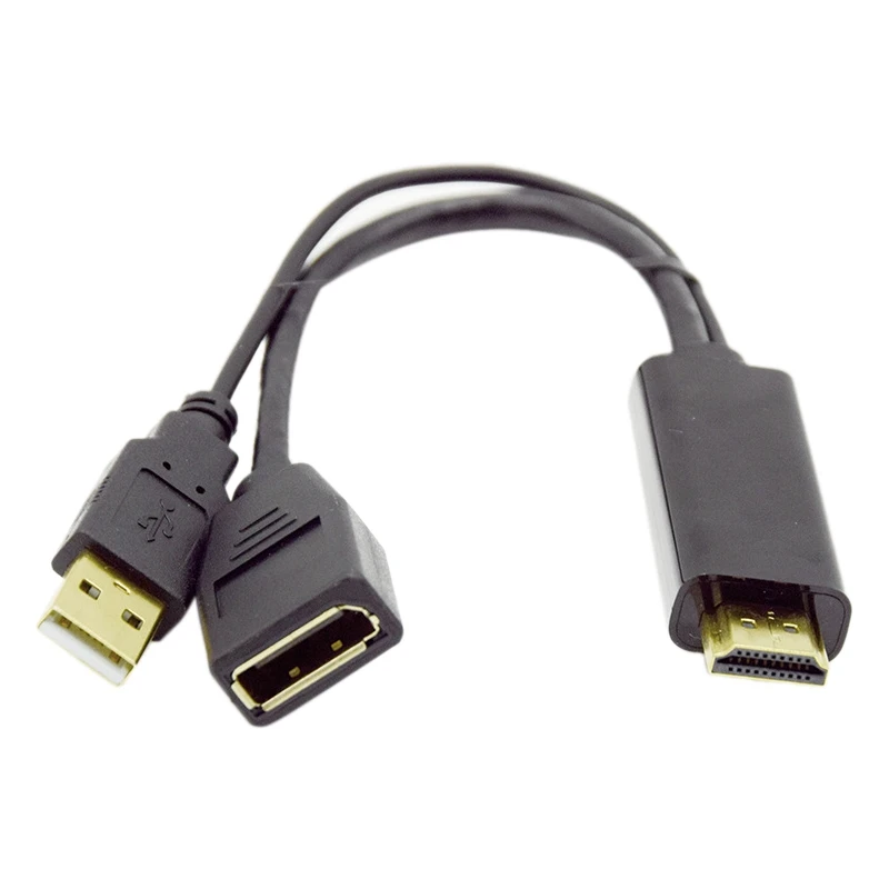 

Переходник HDMI-Display port DP Female Adapter 4K HD Display HDMI-DP