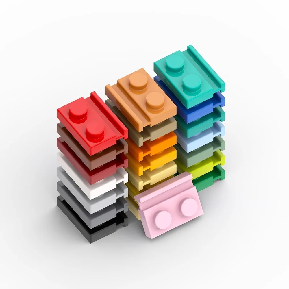 100 шт. 32028 модификация 1x2 con binario porta fai da te scanalatura speciale blocchi educativi mattoni giocattoli per bambini