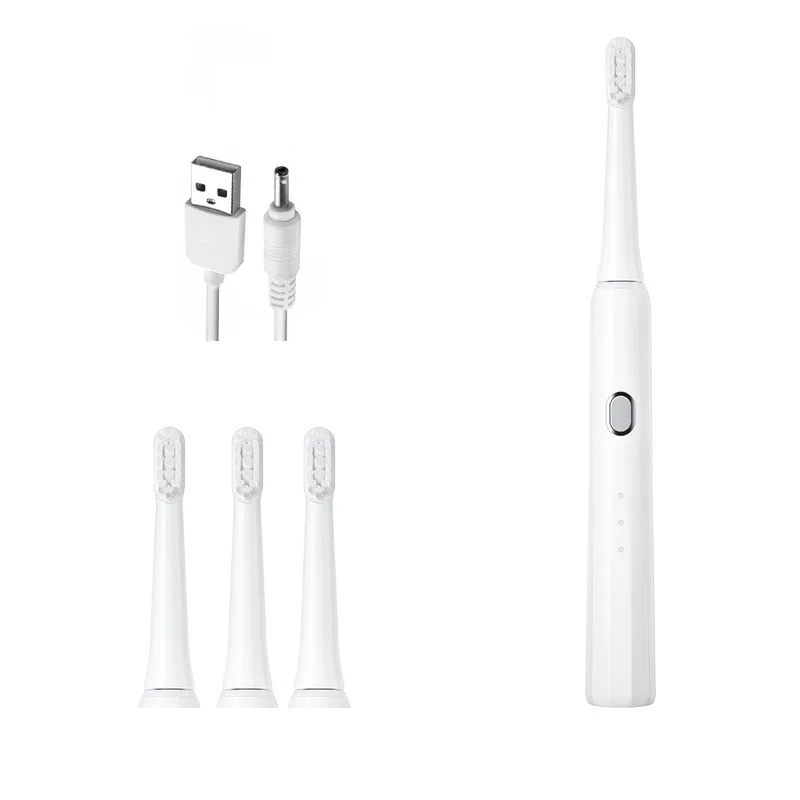 

Electric Toothbrush Sonic Oral Electric Toothbrush Brush Teeth Whitening Rechargeable Toothbrushes 4 Pcs Brush Heads Waterproof