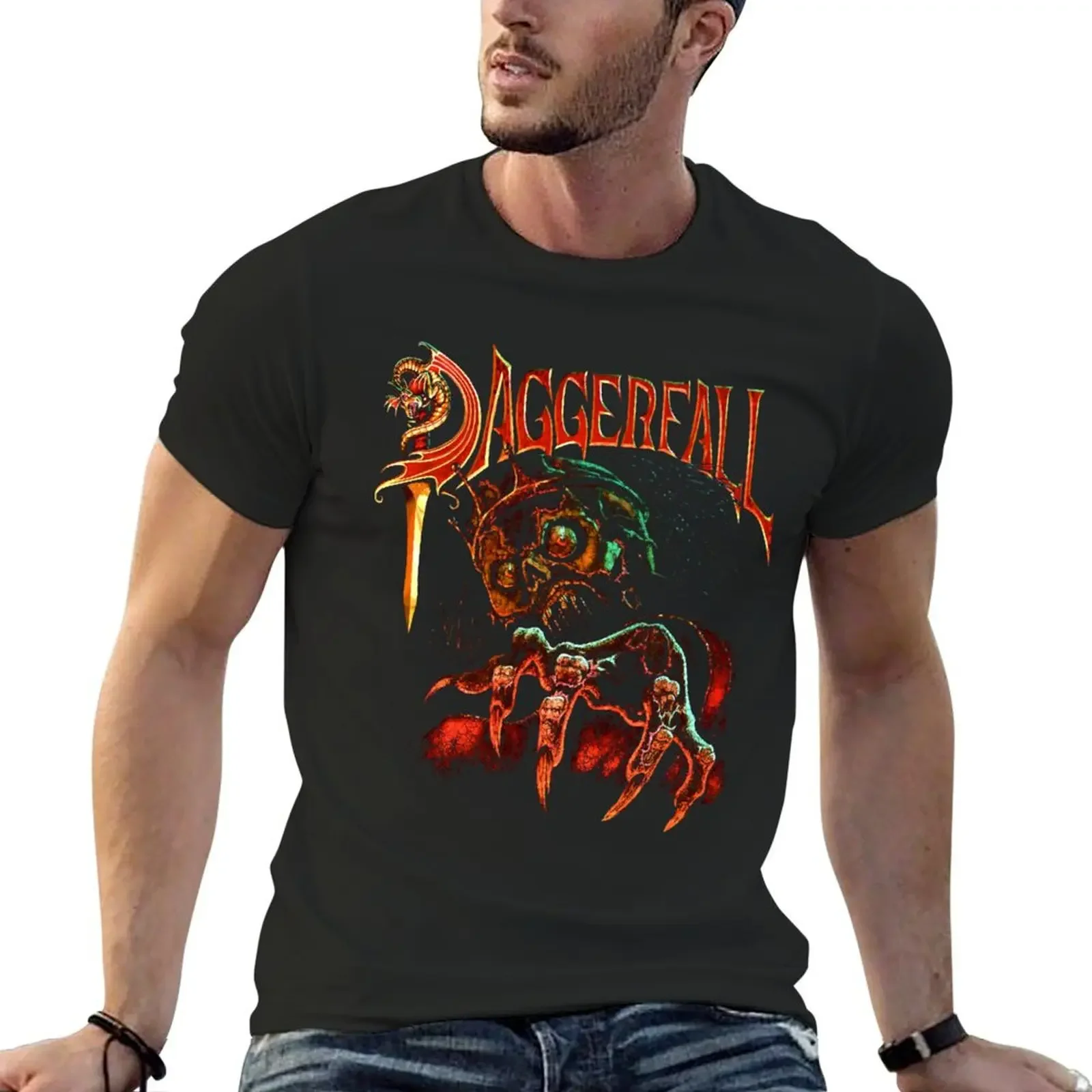 Daggerfall T-Shirt oversizeds customizeds summer tops plus size clothes t shirts for men cotton