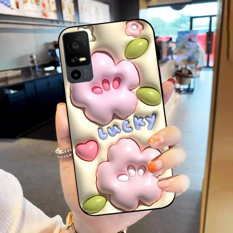 Для TCL 40 XE 40X 5G чехол для телефона противоударный Funda NxtPaper задняя крышка T601D мягкий