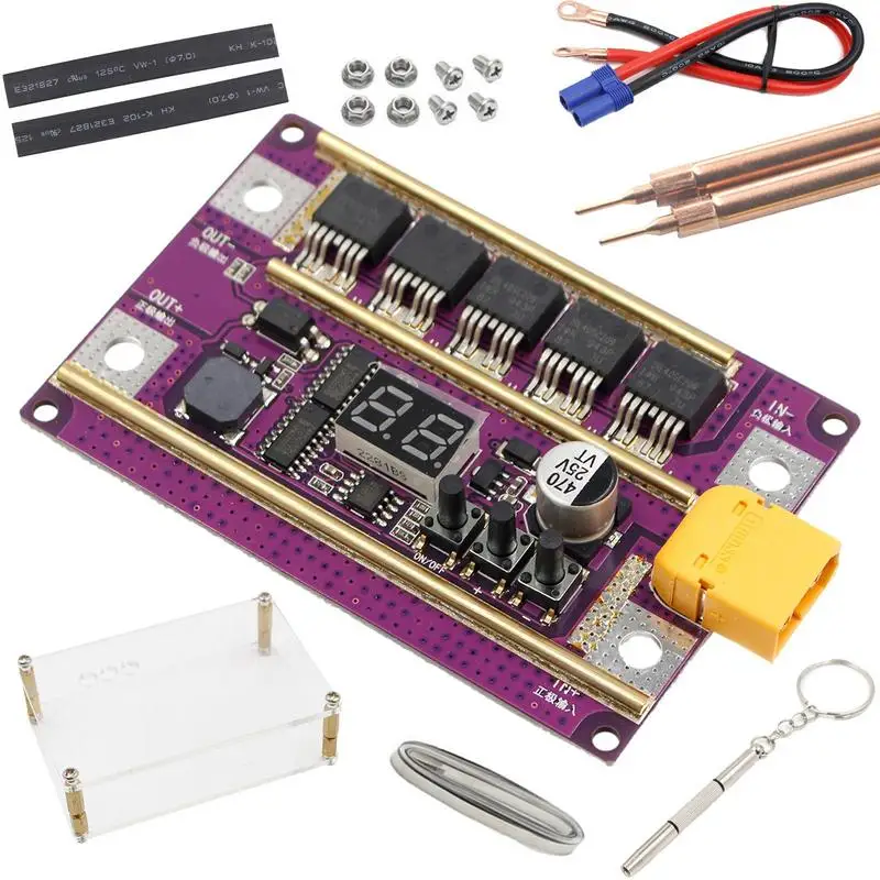 

Battery Spot Welder Controller 99 Gears Power Portable DIY Spot Welder Machine Kit Adjustable Spot Welder Kit For Welding