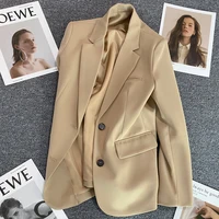 high quality women blazer jacket temperament 2022 new fashion casual long sleeve ladies suit office professional wear