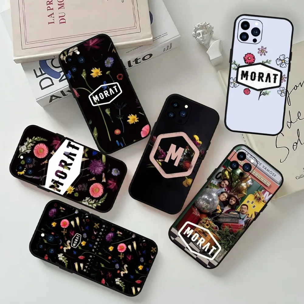 Чехол для телефона Band M-Morat Balas Perdidas iPhone Mini 11 12 13 14 15 16 Pro Xs Max Plus черный мягкий корпус