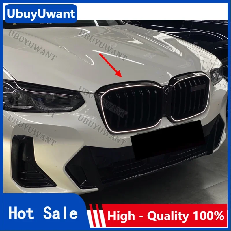 Фото Для BMW X3/X4 G01 G02 G08 M40i 20i 30i 22-24: Передняя решетка бампера, замена решеток из ABS-пластика, решетка с LED-подсветкой №1