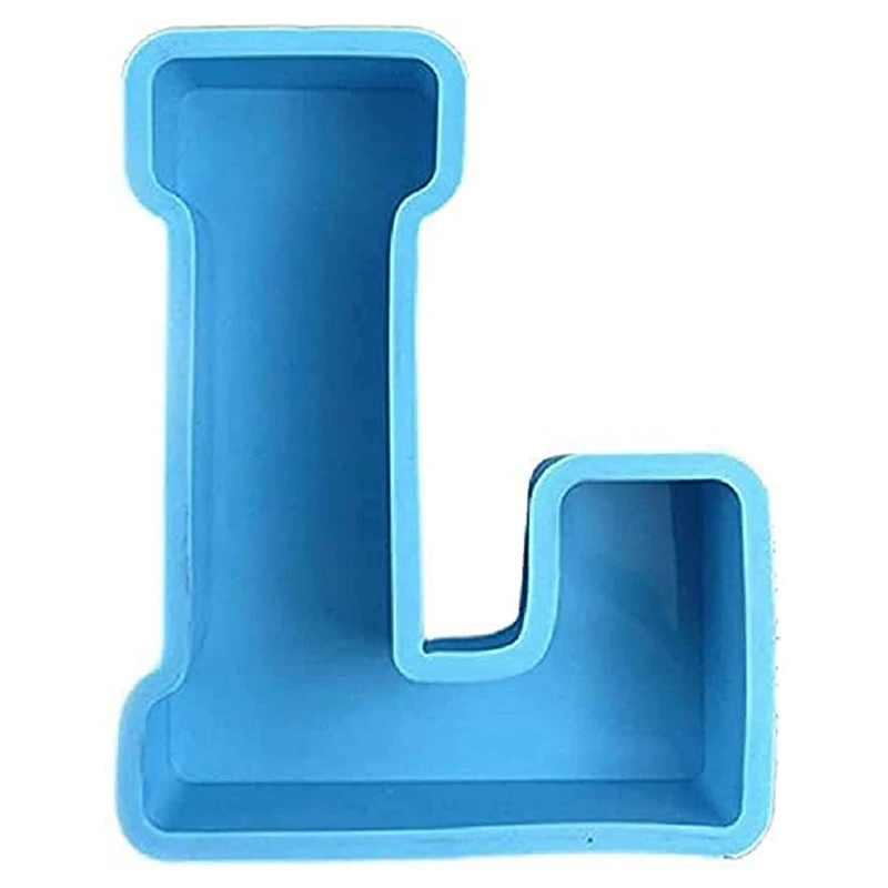 

3D Alphabet Epoxy Resin Silicone Mold, DIY Epoxy Casting Molds(L)
