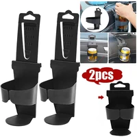 universal 2pcs car cup holder bottle stand for vehicle car cup holder adjustable black truck door mount drink bracket