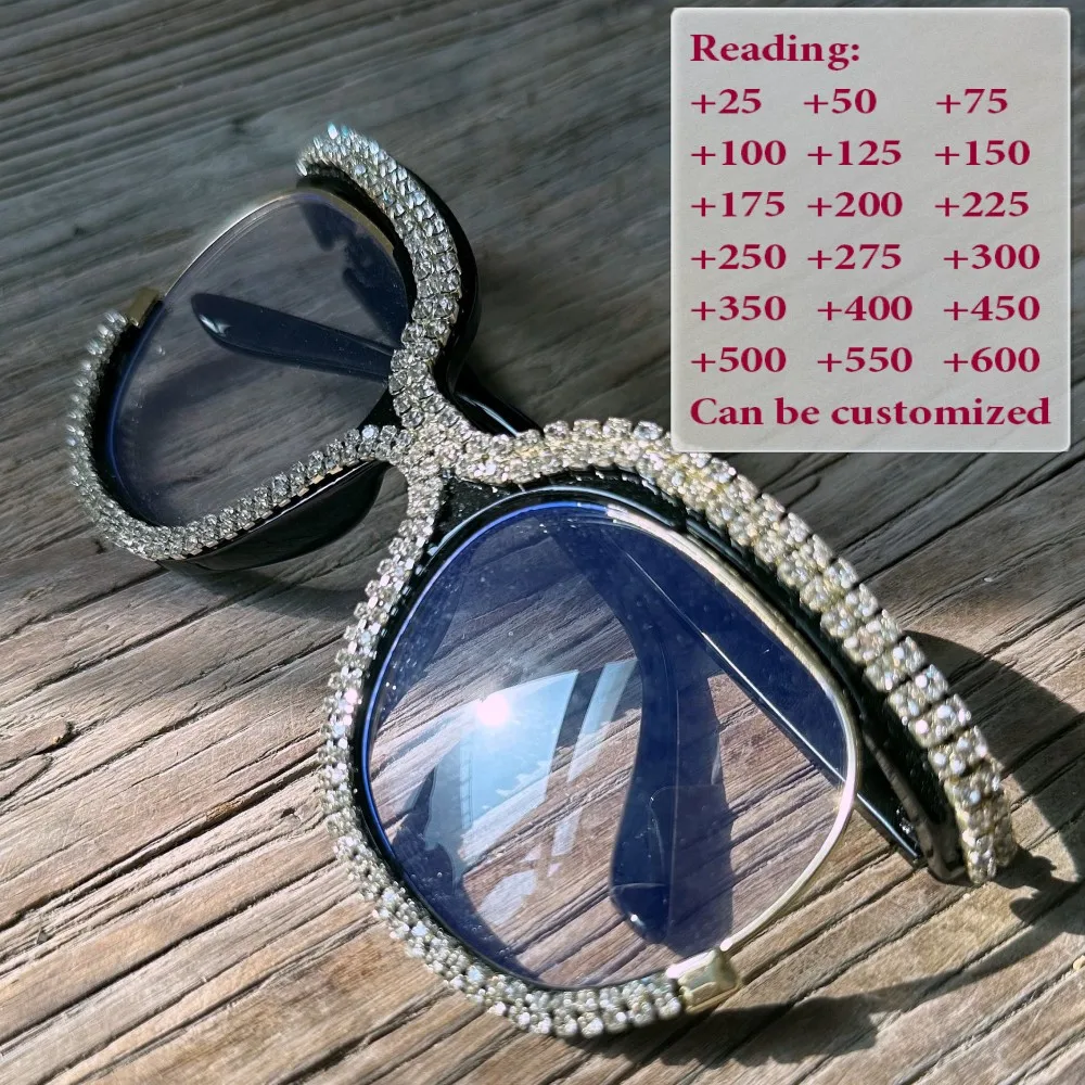 Browline Reading Glasses Trendy Women Spectacles Sweet Presbyopia Eyeglasses +50+100+150+200+250+300+350 #54617