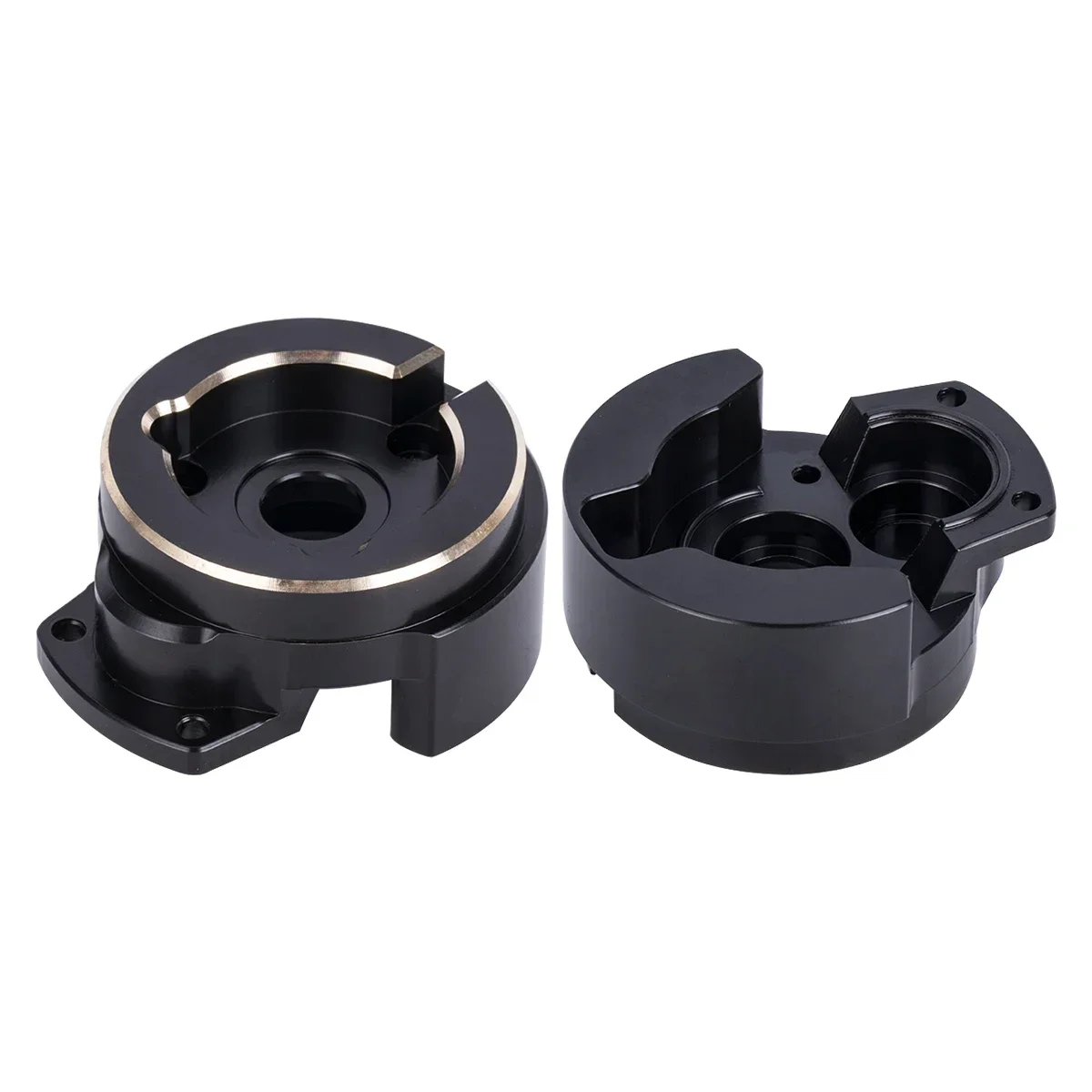 206g Black Heavy Brass Portal Front Cover Weights for 1/10 RC Crawler Vanquish VS4-10 Phoenix F10 Axle LCG Upgrade Parts