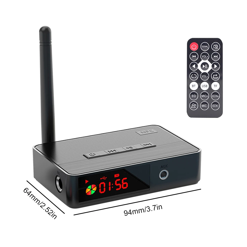 Bluetooth-совместимый беспроводной аудиоадаптер 5.3 HIFI 3 5 мм AUX оптический
