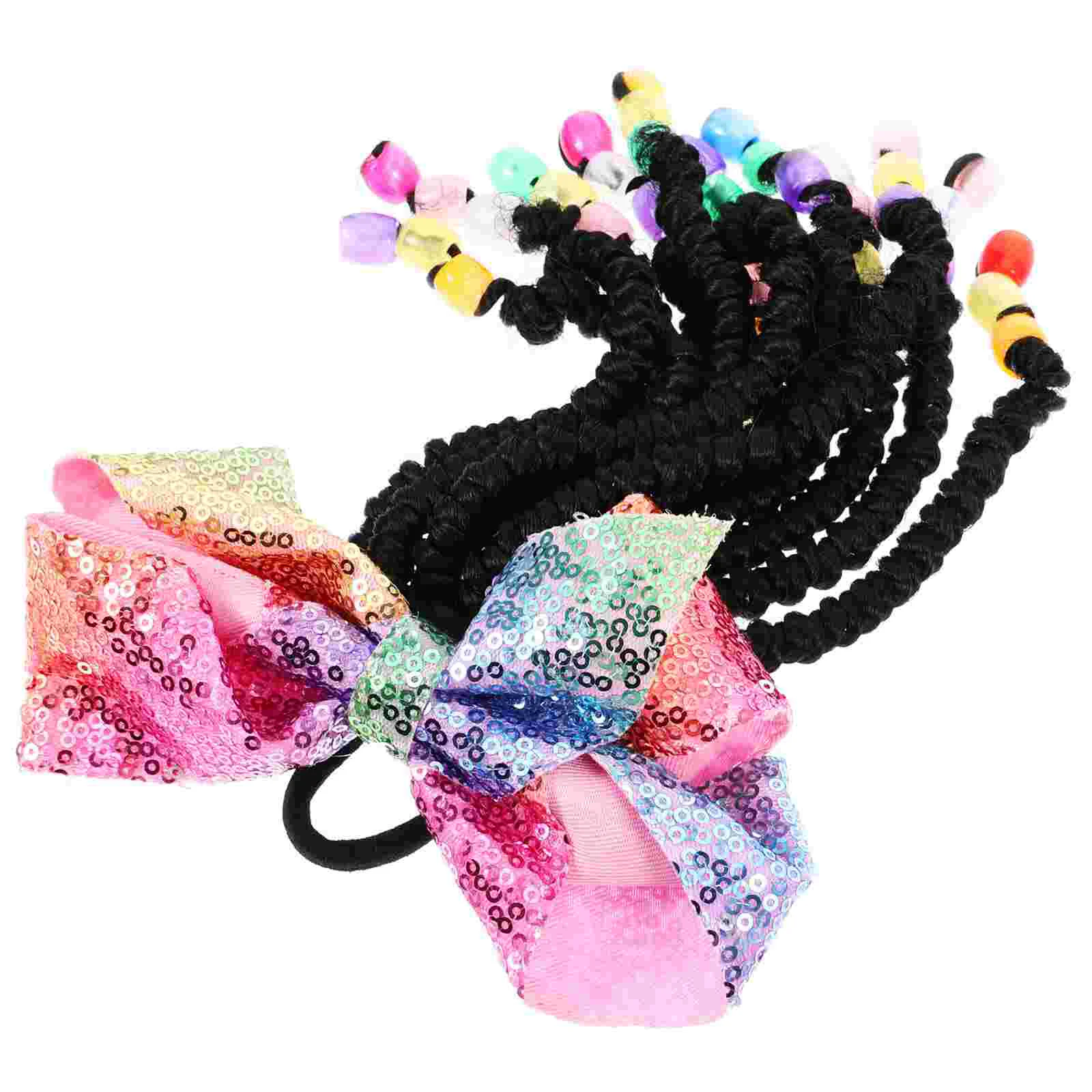 

Braided Ponytail Hair Extension Hairpiece Bowknot Braided Ponytail