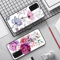 yndfcnb vintage flowers leaves phone case for samsung s10 21 20 9 8 plus lite s20 ultra 7edge