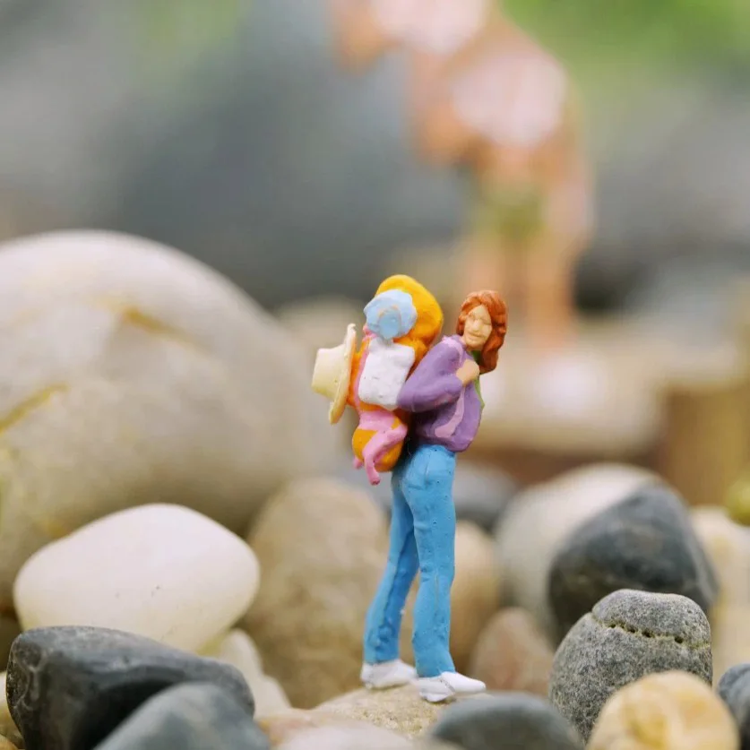 Миниатюрные масштабы 1:87 человеческие фигурки для рюкзаков создания ландшафтных