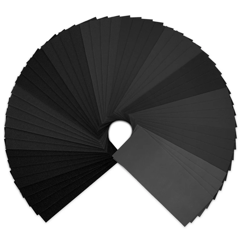 

52 шт., зернистость 120-2000, абразивная бумага для полировки дерева и металла