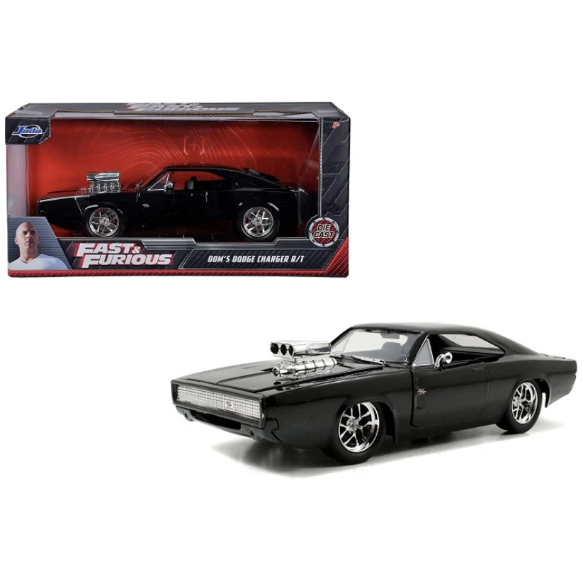 Игрушки Jada Форсаж 1:24 Dodge Charger R/T Автомобиль из литого под давлением из неизолированного металла, игрушки для детей и взрослых, черный цвет
