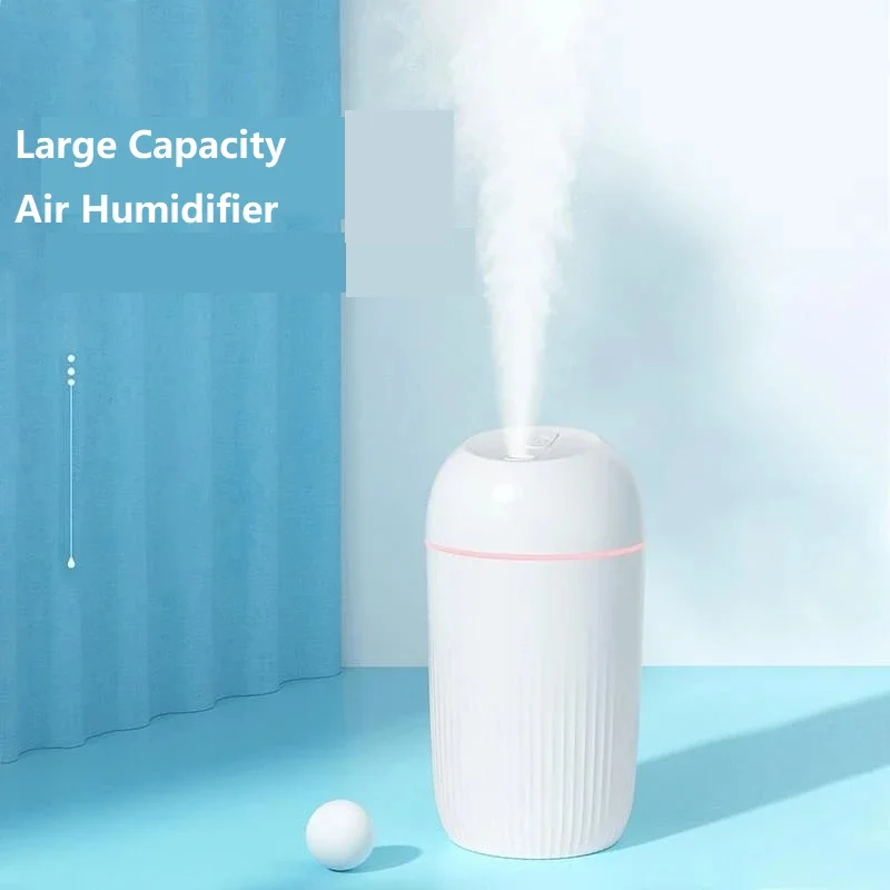 400ML USB Silent Air Humidifier Gentle Night Light Aroma Diffuser Continuous/Intermittent Spray Can Work For Home Car Fragrance