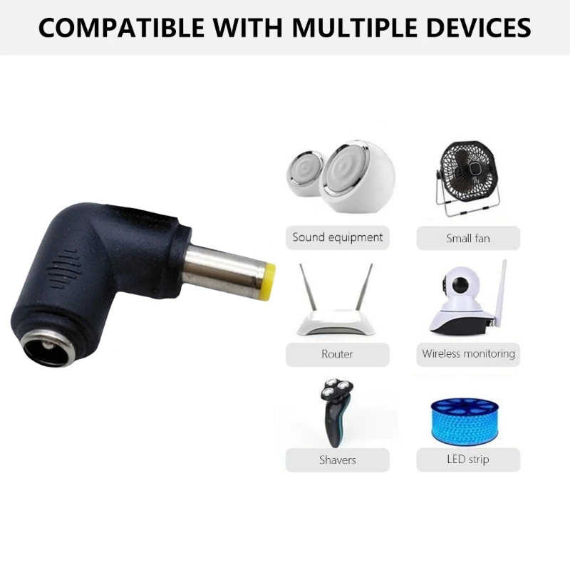 M17B 90 градусов 5 5x2 1 мм гнездовой адаптер DC5 штекерный разъем черный