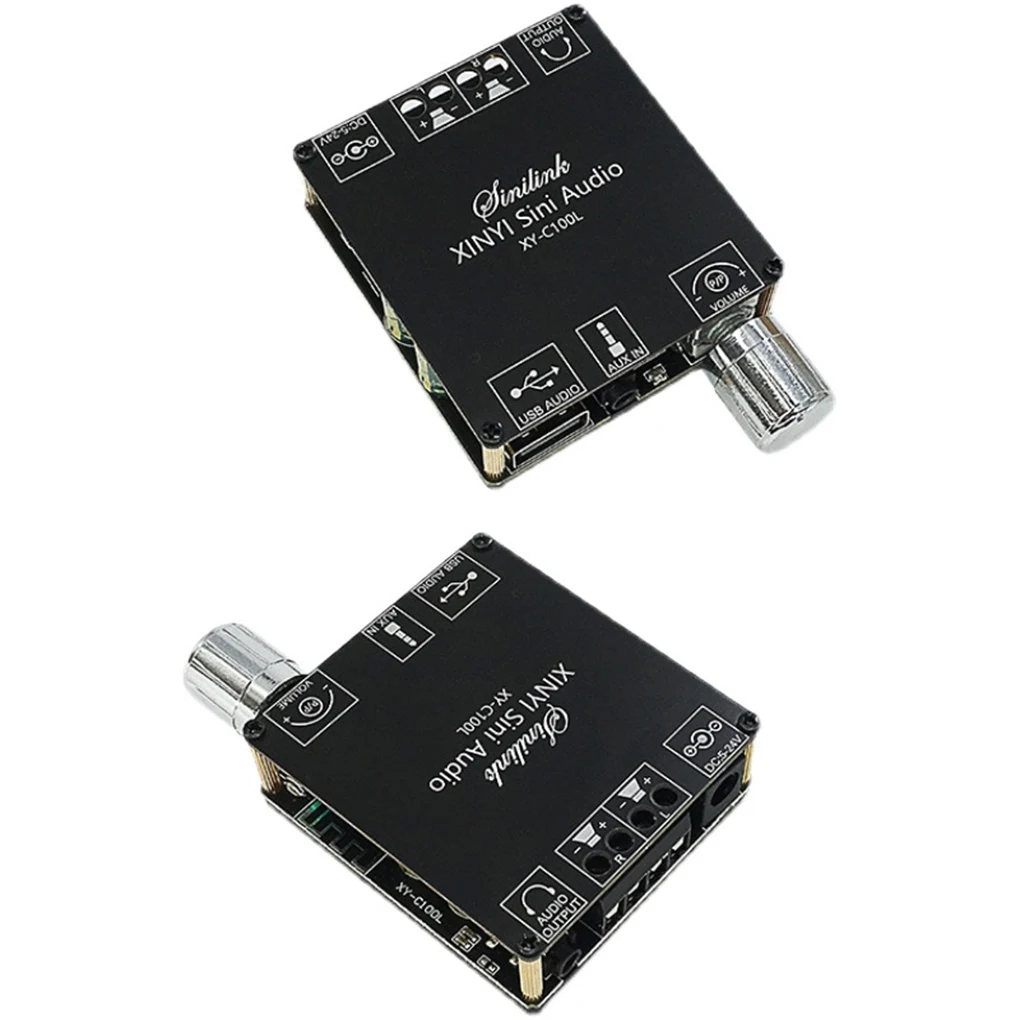 

100W Wireless Power Amplifier Board Left Right Channel Bluetooth-compatible 5.0 Module Stepless Adjustable Audio Equipment