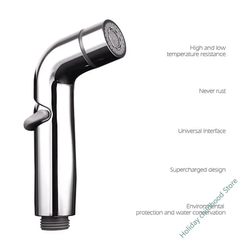 

High Pressure Toilet Handheld Bidet Sprayer Shower Faucet Cleaner Adjustable Spraying for Bathroom Shower Head