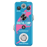 koogo guitar compressor pedal ultimate comp guitar effect pedal 2 modes mini size true bypass lef 333without 9 v adapter