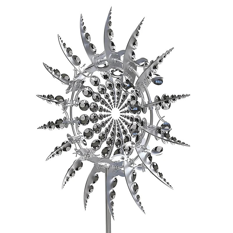 

Unique And Magical Metal Windmill Outdoor Wind Spinners Wind Catchers Windmill Yard Patio Lawn Garden Decoration