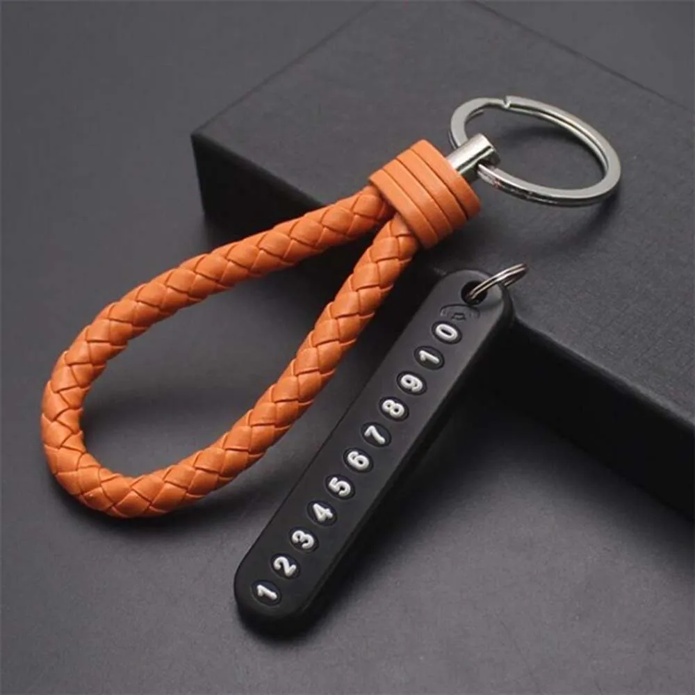 

Кожаный ремешок-брелок для ключей от автомобиля, плетеный вручную, с защитой от потери ​ Брелок для телефона, держатель для ключей от машины, шнурок-ключница