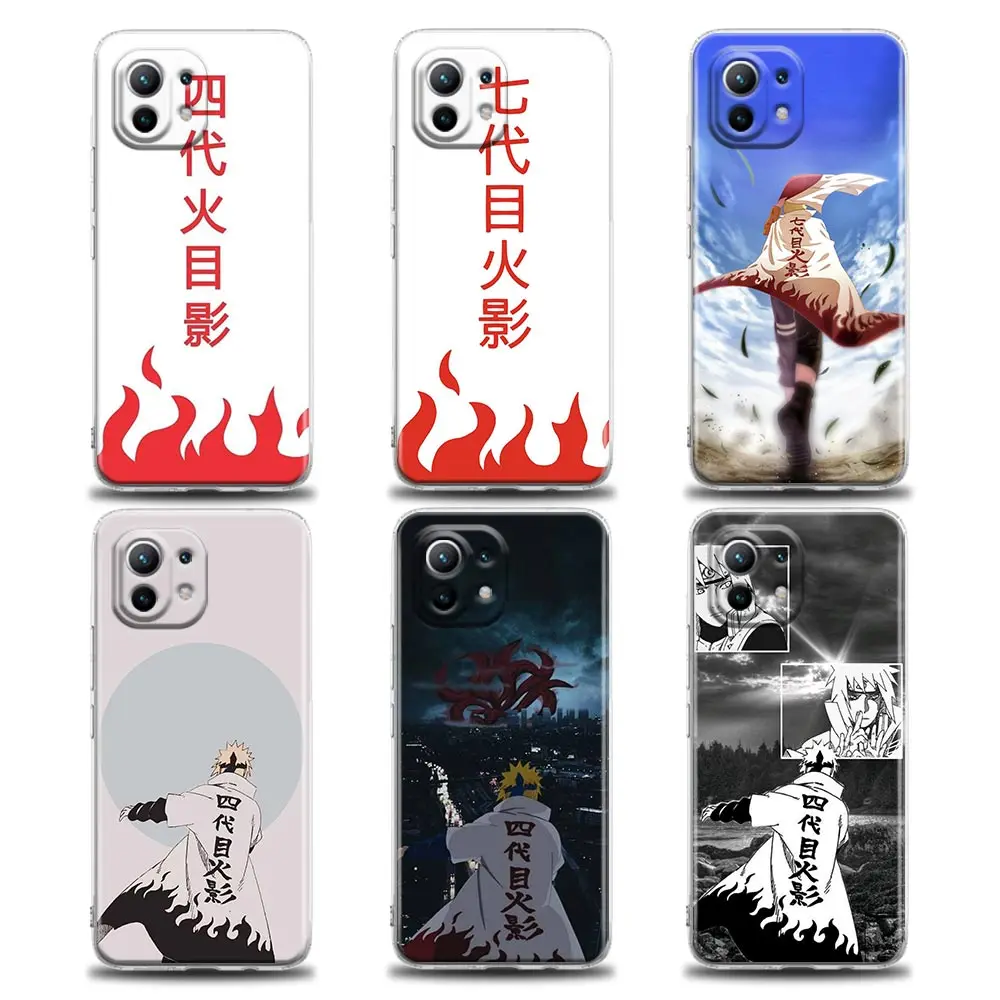 

Naruto 4th 7th Hokage Cloak Anime For Xiaomi Mi 10 11 11T Pro Lite 12X POCO X3 F3 NFC Case Clear Cover Phone Case For Redmi 9 10