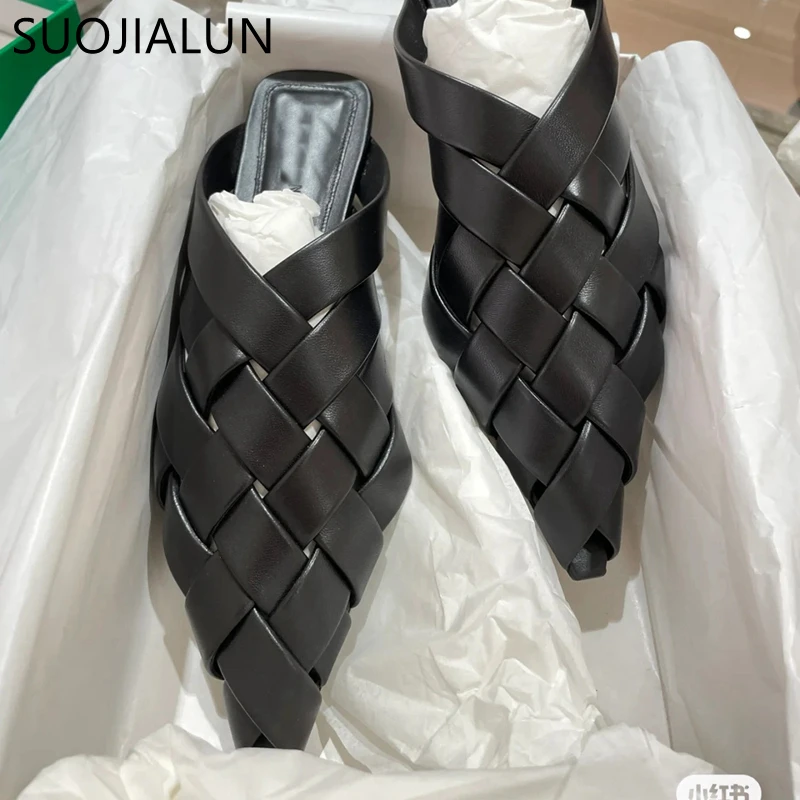 

Женские мюли на плоской подошве, без застежки