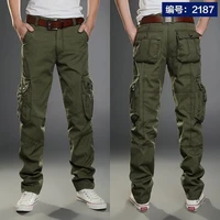 high quality casual pants men military tactical jogging camo cargo pants multi pocket fashion streetwear black military pants