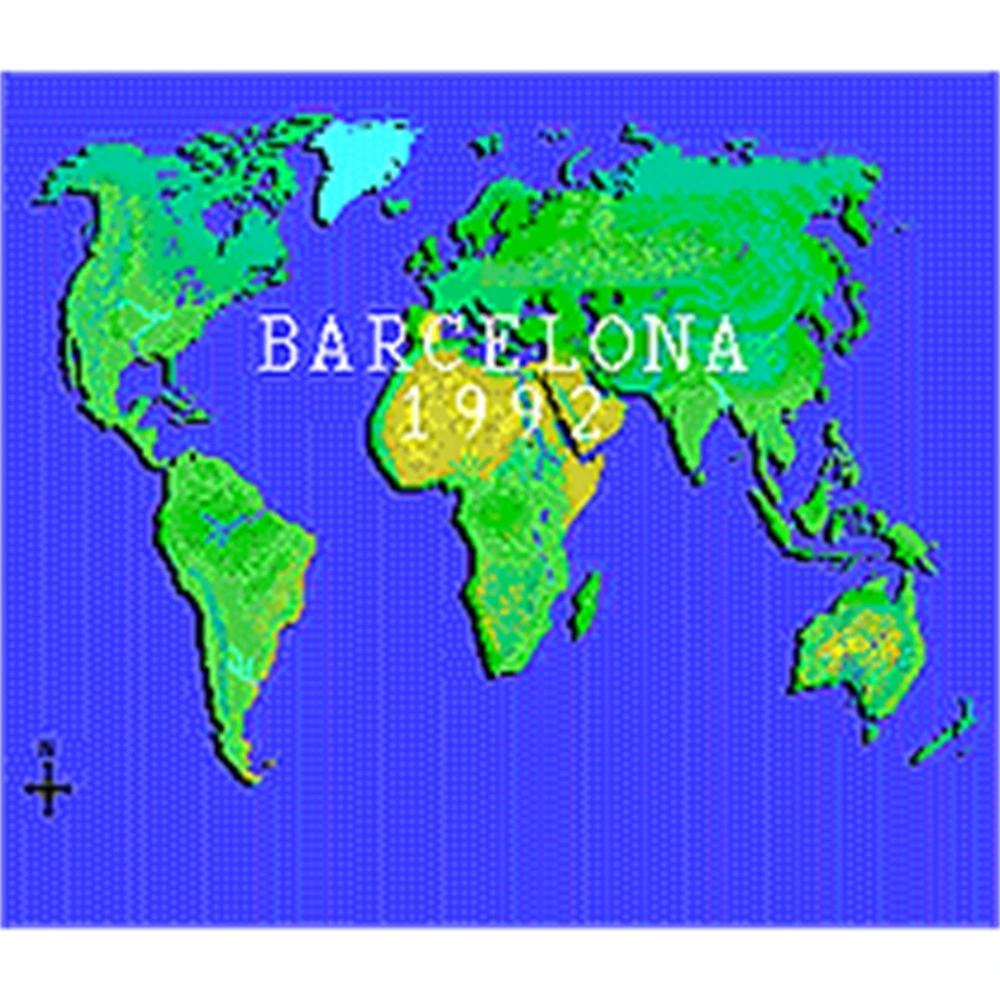 16-битная игровая карта MD Барселона 1992 для Sega Mega Drive Genesis