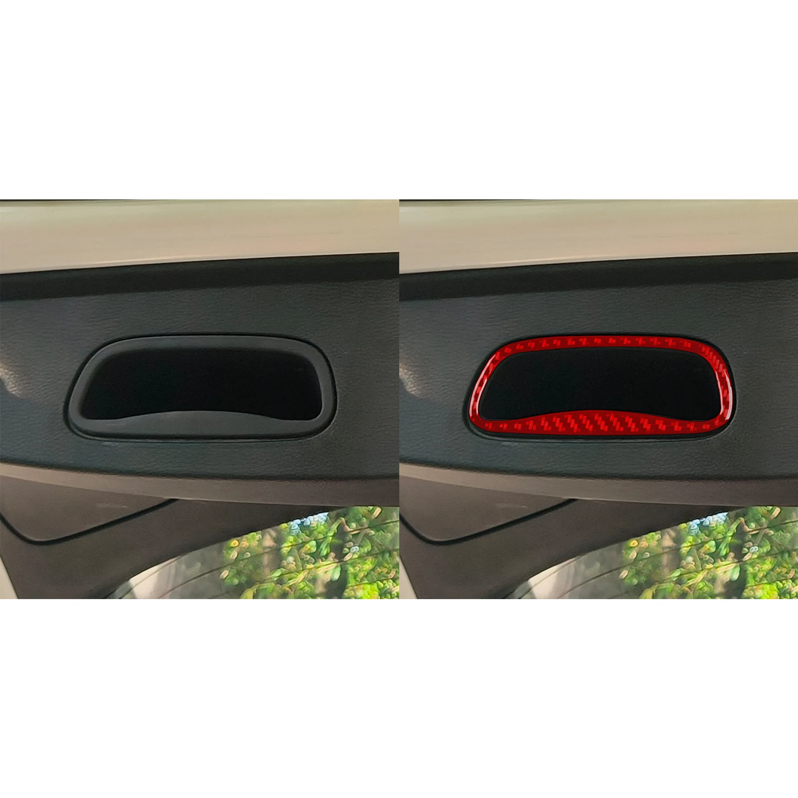 Для Jeep Cherokee 2014-2018 авто ручка багажника рамка отделка настоящее углеродное
