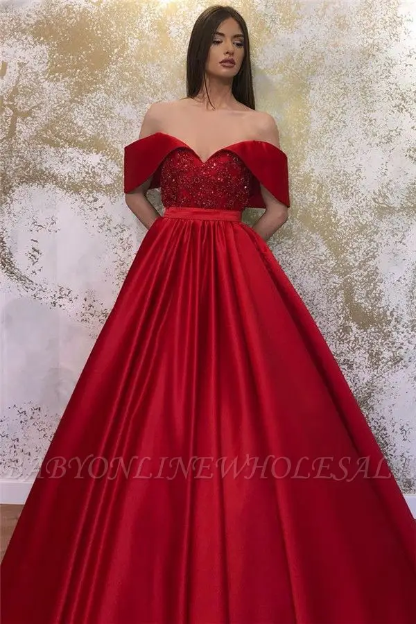 

New Arrival Off Shoulder Formal Prom Dresses Abendkleider 2022 Beading Ball Gown Evening Dresses Formelle Robes Vestido De Noche